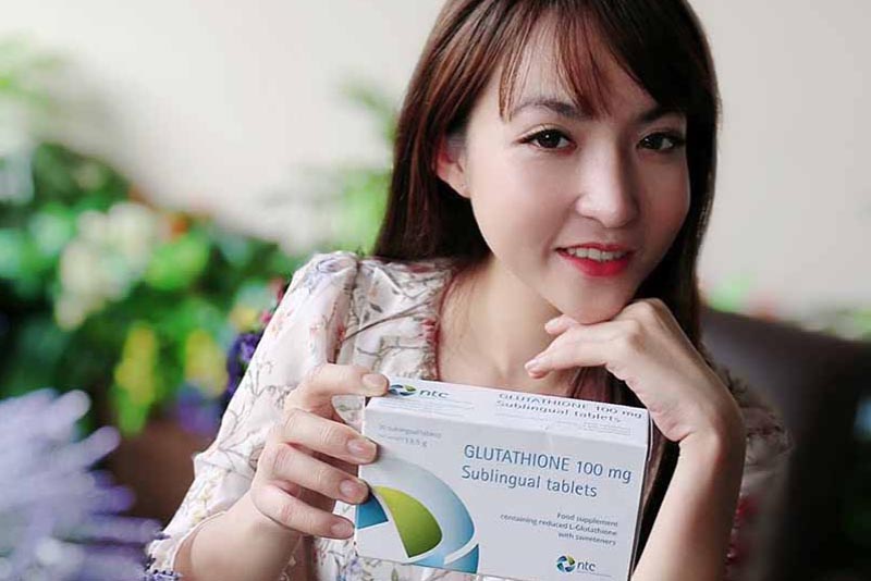 Katty Nguyen thich thu khi tin dung Glutathione 0